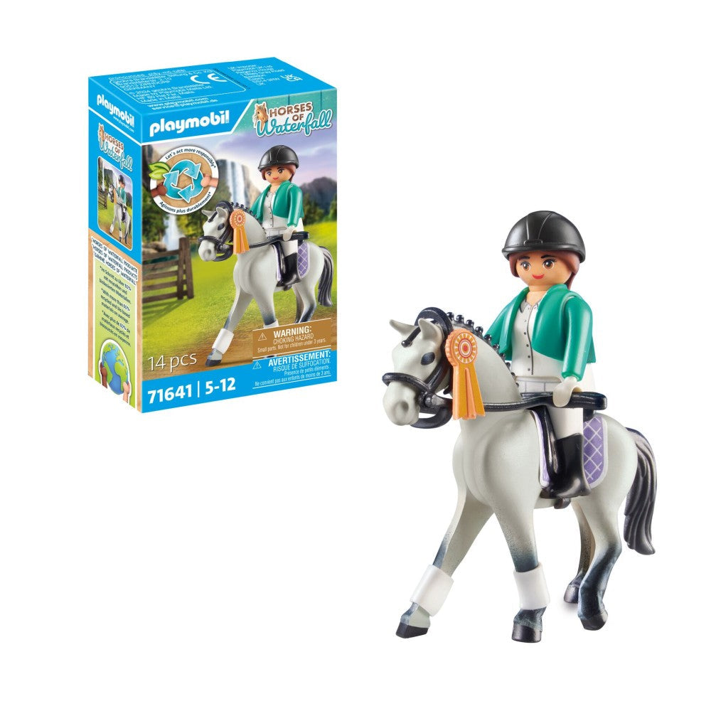 PLAYMOBIL - HORSE WITH FIGURINE - PLAYMOBIL HORSES OF WATERFALL (PM71641)