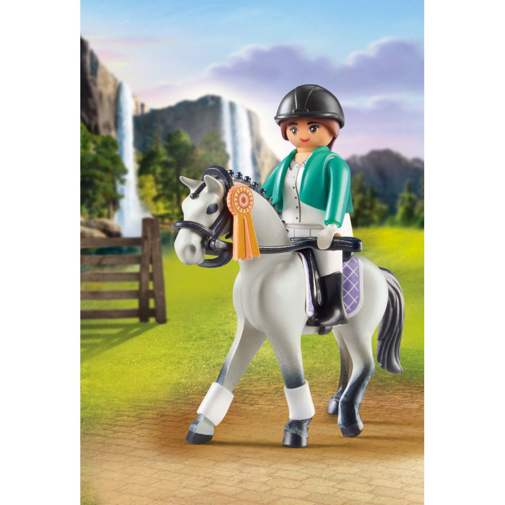 PLAYMOBIL - HORSE WITH FIGURINE - PLAYMOBIL HORSES OF WATERFALL (PM71641)