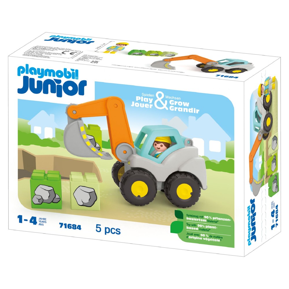 PLAYMOBIL JUNIOR - EXCAVATOR CU BRAT MOBIL - PLAYMOBIL JUNIOR (PM71684)
