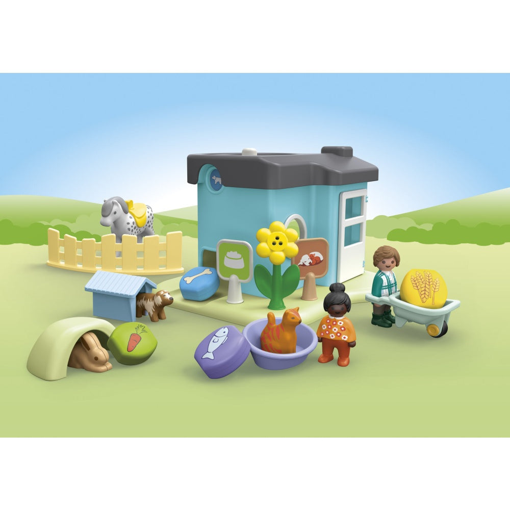PLAYMOBIL JUNIOR - CUSTI PENTRU ANIMALE - PLAYMOBIL JUNIOR (PM71690)