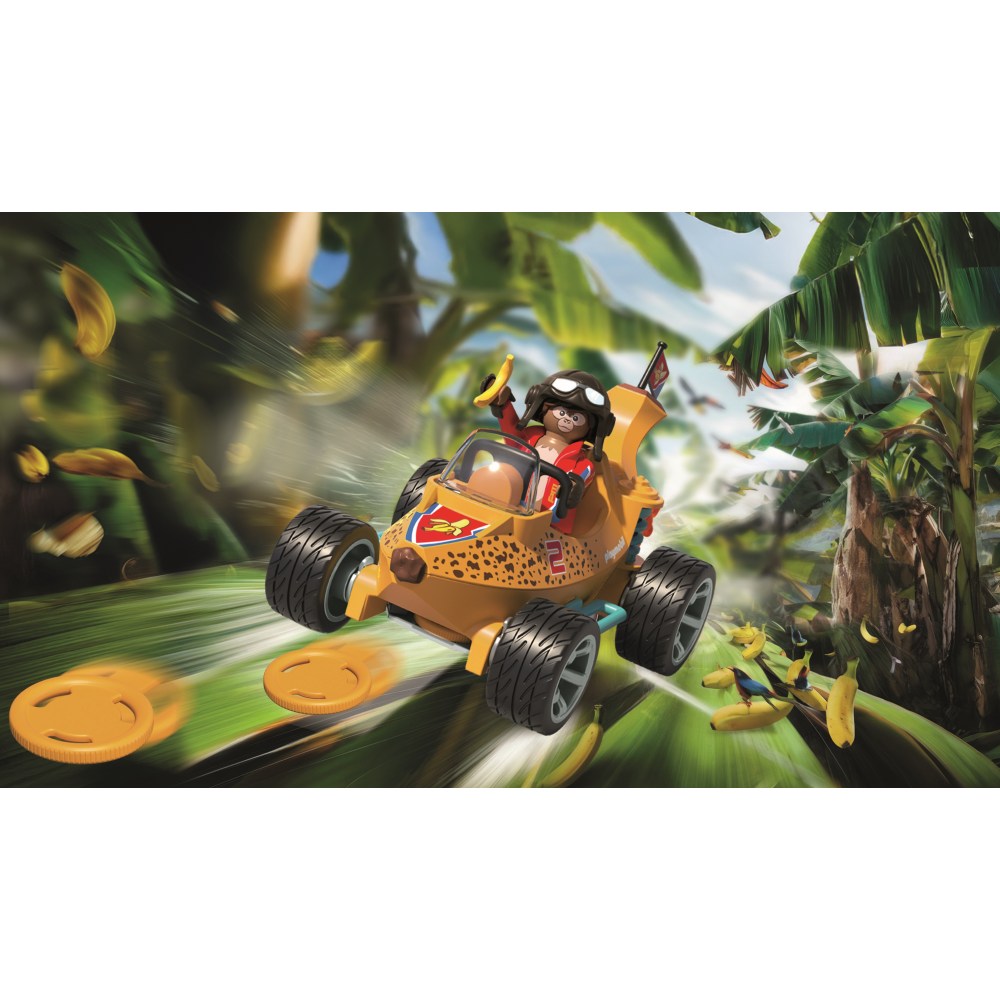JUCARIE DE ROL CURSA CU BANANA - PLAYMOBIL ACTION HEROES (PM71717)