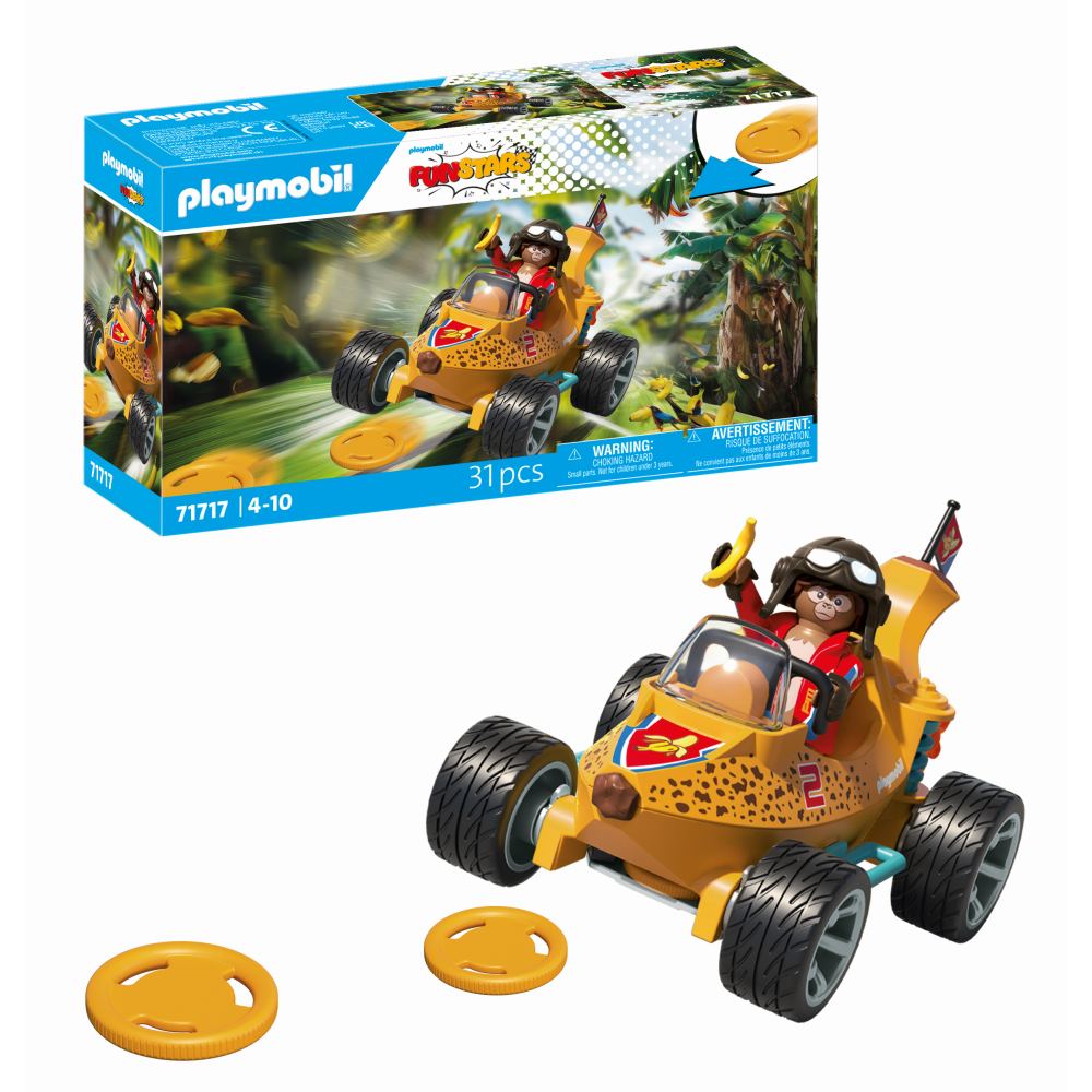 JUCARIE DE ROL CURSA CU BANANA - PLAYMOBIL ACTION HEROES (PM71717)