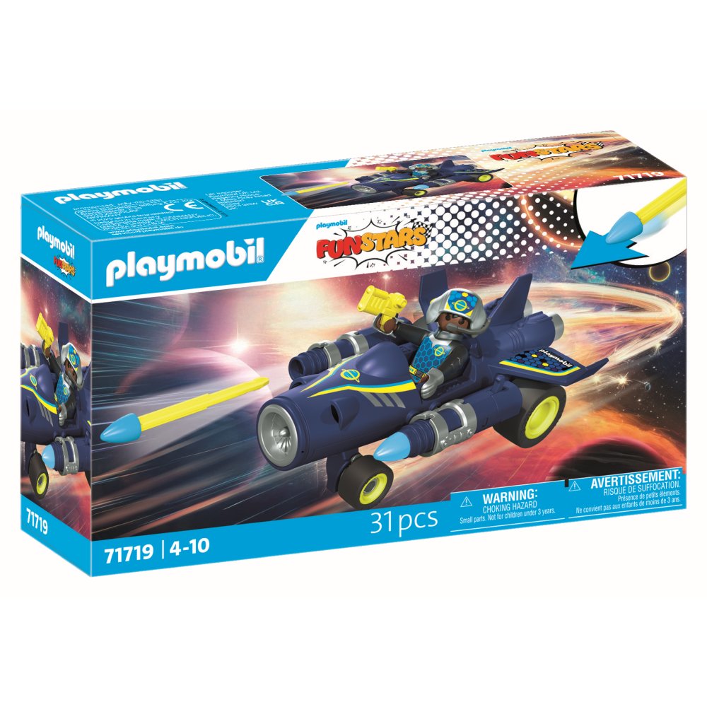 JUCARIE DE ROL CURSA CU NAVETA SPATIALA - PLAYMOBIL ACTION HEROES (PM71719)