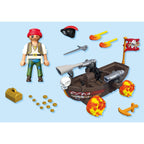 JUCARIE DE ROL CURSA CU BARCA PIRATILOR - PLAYMOBIL ACTION HEROES (PM71720)
