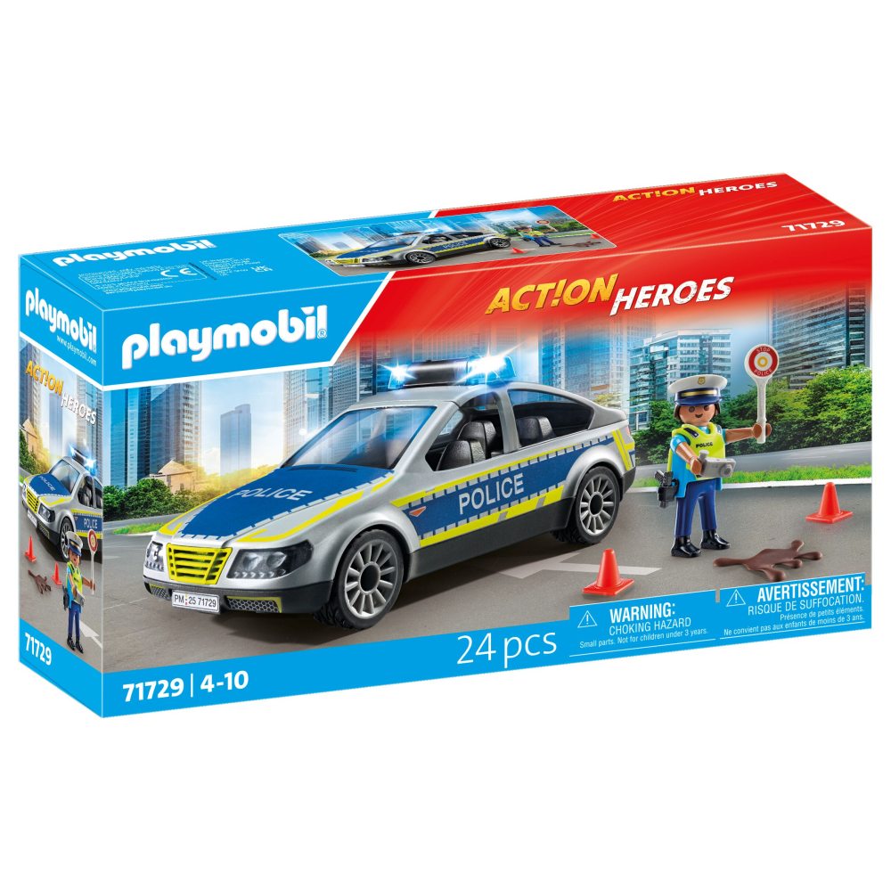 MASINA DE PATRULARE A POLITIEI PLAYMOBIL - PLAYMOBIL ACTION HEROES  (PM71729)