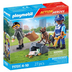OPERATIUNEA DE CAUTARE A POLITISTULUI - PLAYMOBIL ACTION HEROES  (PM71731)