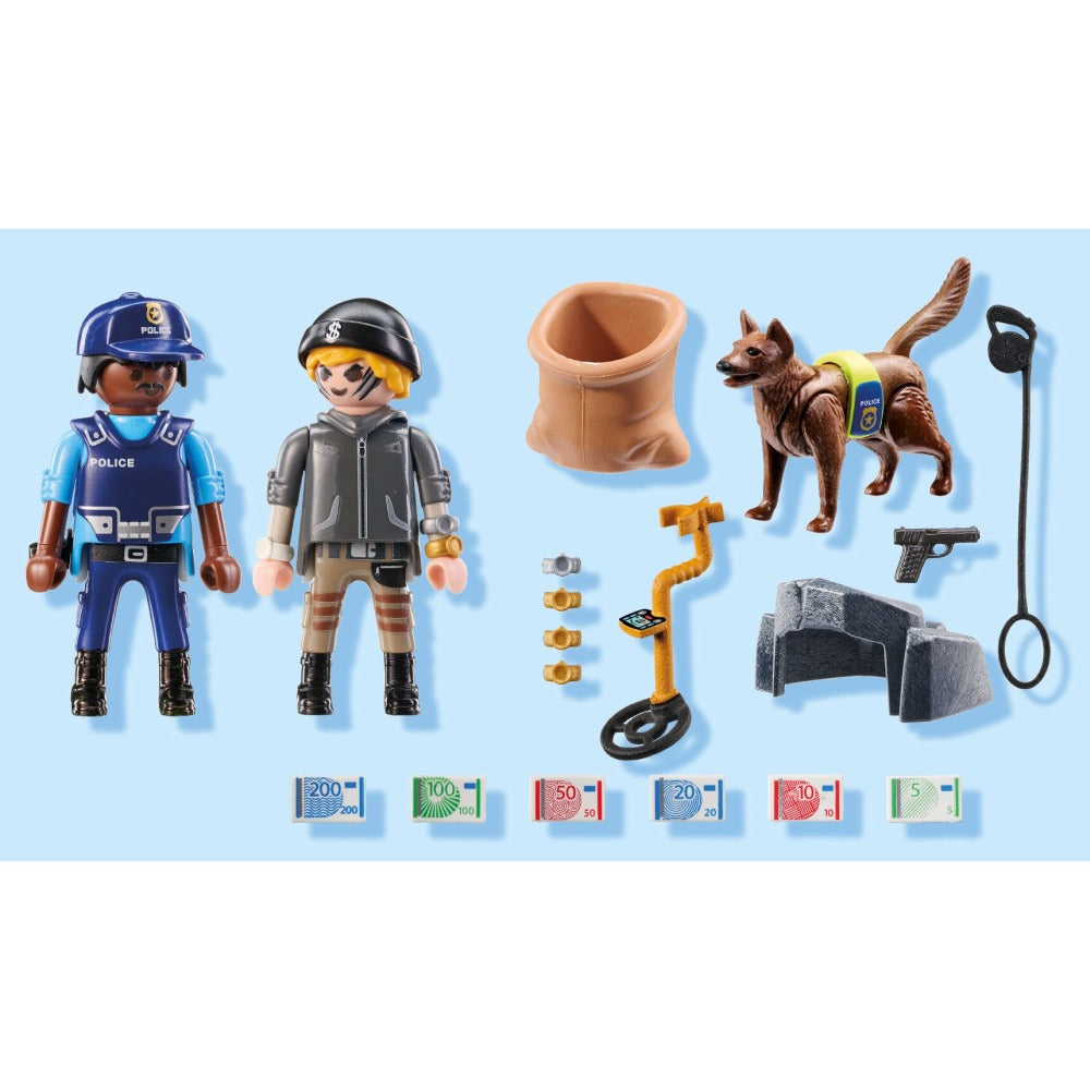 OPERATIUNEA DE CAUTARE A POLITISTULUI - PLAYMOBIL ACTION HEROES  (PM71731)