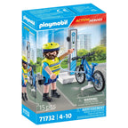 POLITIST CU BICICLETA - PLAYMOBIL ACTION HEROES  (PM71732)