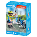 POLITIST CU BICICLETA - PLAYMOBIL ACTION HEROES  (PM71732)