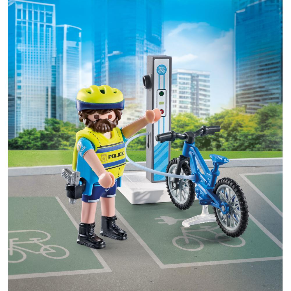 POLITIST CU BICICLETA - PLAYMOBIL ACTION HEROES  (PM71732)