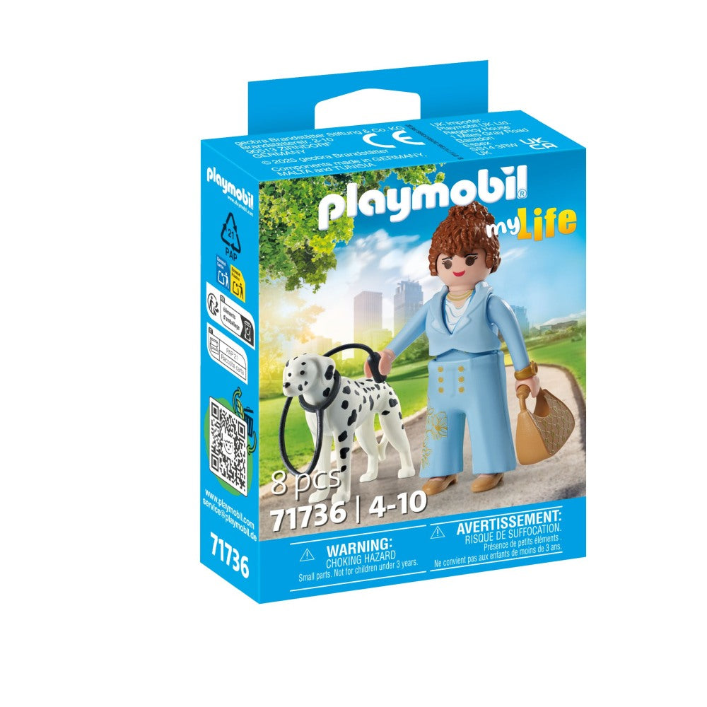 FIGURINA MANAGER CU ANIMALUT DE COLECTIE CAINE DALMATIAN - PLAYMOBIL MY LIFE  (PM71736)