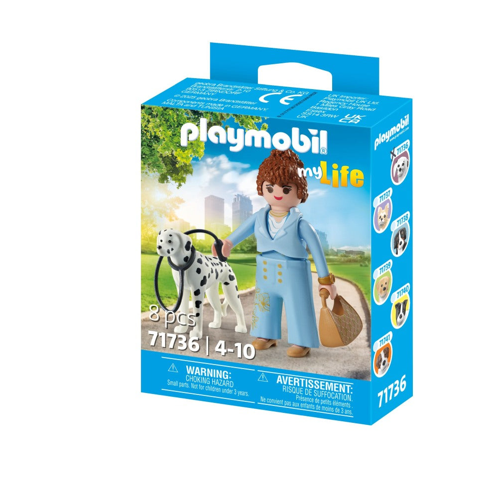 FIGURINA MANAGER CU ANIMALUT DE COLECTIE CAINE DALMATIAN - PLAYMOBIL MY LIFE  (PM71736)