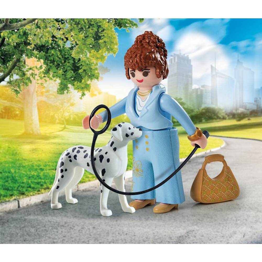 FIGURINA MANAGER CU ANIMALUT DE COLECTIE CAINE DALMATIAN - PLAYMOBIL MY LIFE  (PM71736)
