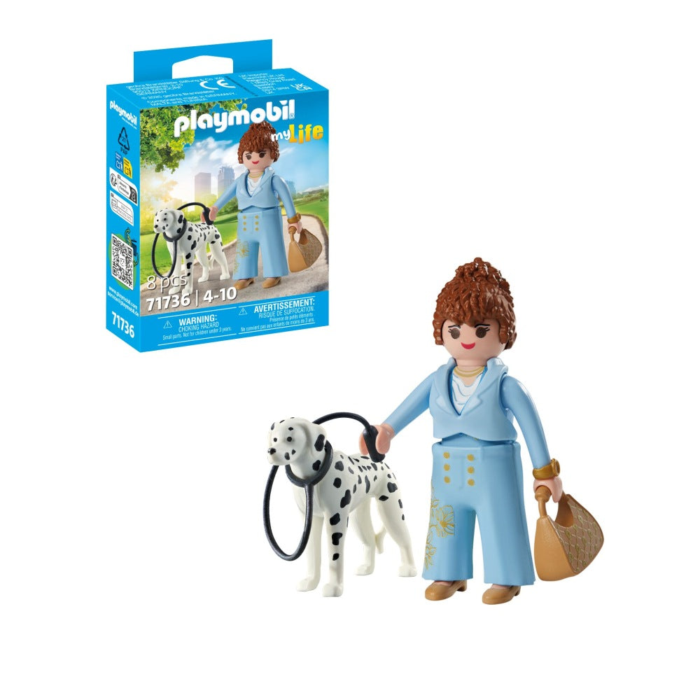 FIGURINA MANAGER CU ANIMALUT DE COLECTIE CAINE DALMATIAN - PLAYMOBIL MY LIFE  (PM71736)
