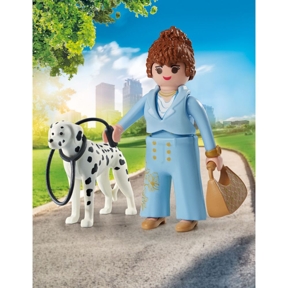 FIGURINA MANAGER CU ANIMALUT DE COLECTIE CAINE DALMATIAN - PLAYMOBIL MY LIFE  (PM71736)