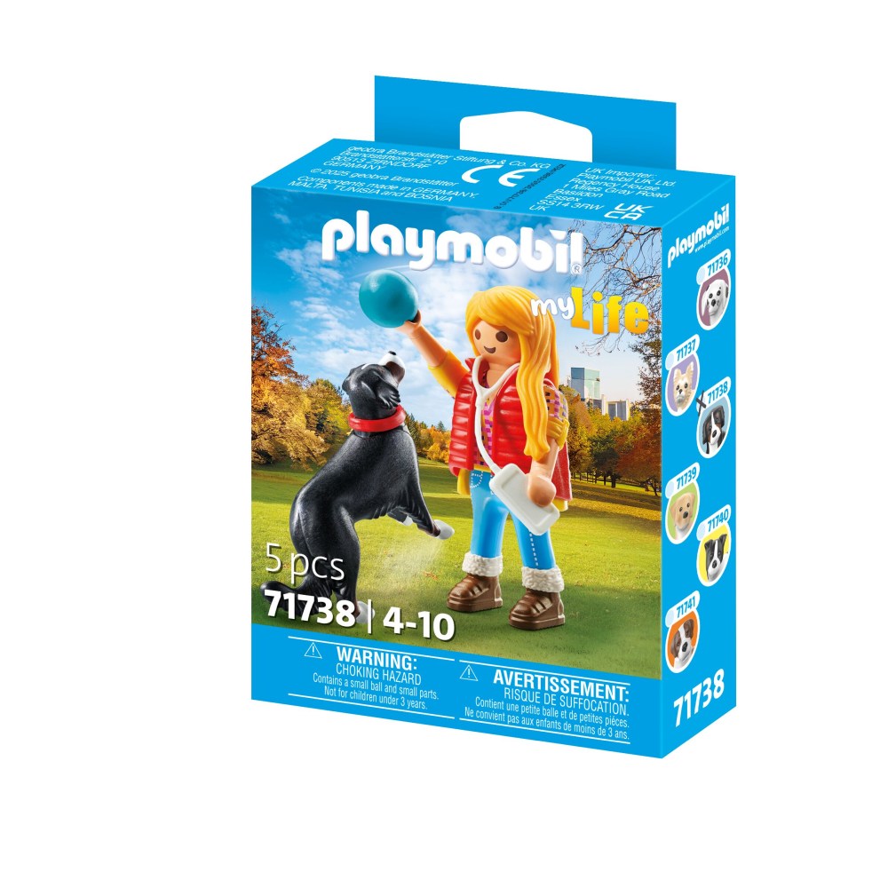 FIGURINA FEMEIE CU ANIMALUT DE COLECTIE CAINE DE MUNTE - PLAYMOBIL MY LIFE  (PM71738)
