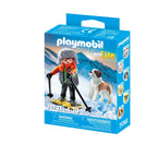FIGURINA DRUMET CU ANIMALUT DE COLECTIE CAINE SAINT BERNARD - PLAYMOBIL MY LIFE  (PM71741)