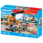 CAMION DE CONSTRUCTII CU MACARA PLAYMOBIL - PLAYMOBIL ACTION HEROES  (PM71750)