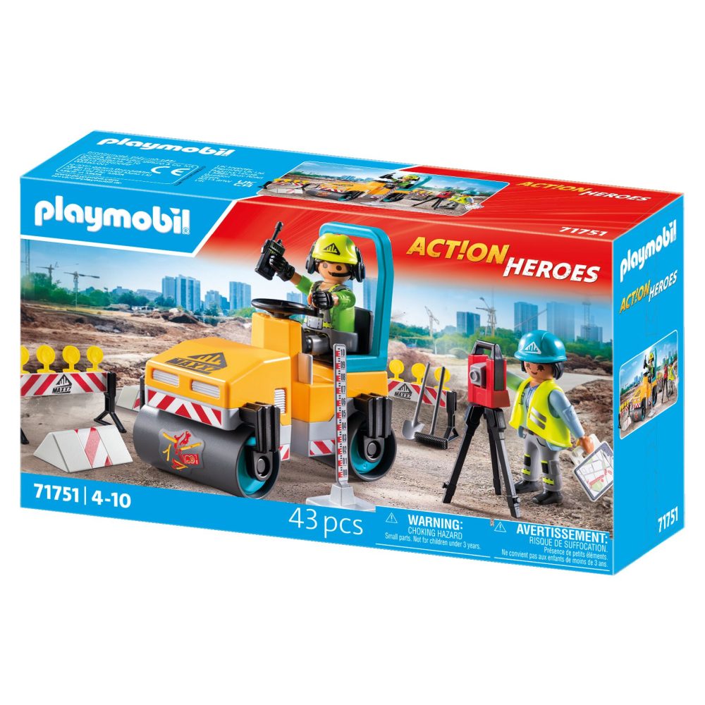 COMPACTOR ASFALT PLAYMOBIL - PLAYMOBIL ACTION HEROES  (PM71751)
