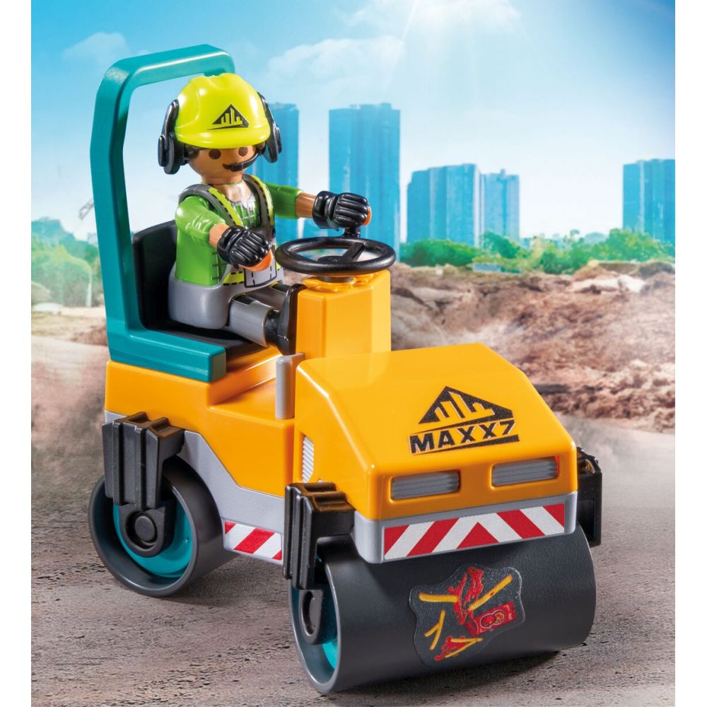 COMPACTOR ASFALT PLAYMOBIL - PLAYMOBIL ACTION HEROES  (PM71751)