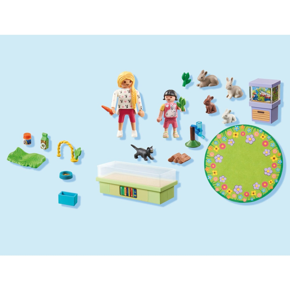 SET STARTER FAMILIE DE IEPURASI - PLAYMOBIL MY LIFE  (PM71753)