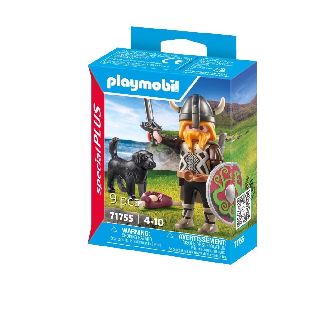 FIGURINA VIKING CU CAINE DE PAZA - PLAYMOBIL FIGURES  (PM71755)