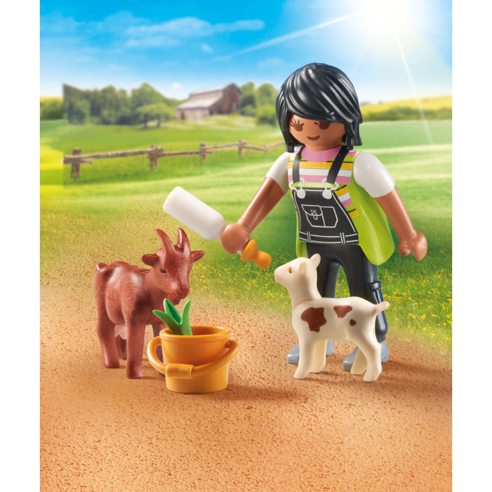 FIGURINA FEMEIE CU CAPRE - PLAYMOBIL FIGURES  (PM71759)