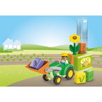 JUNIOR DEZVOLTARE PRIN JOACA TRACTOR CU INCARCATURA SI SEMANATOARE - PLAYMOBIL JUNIOR (PM71773)