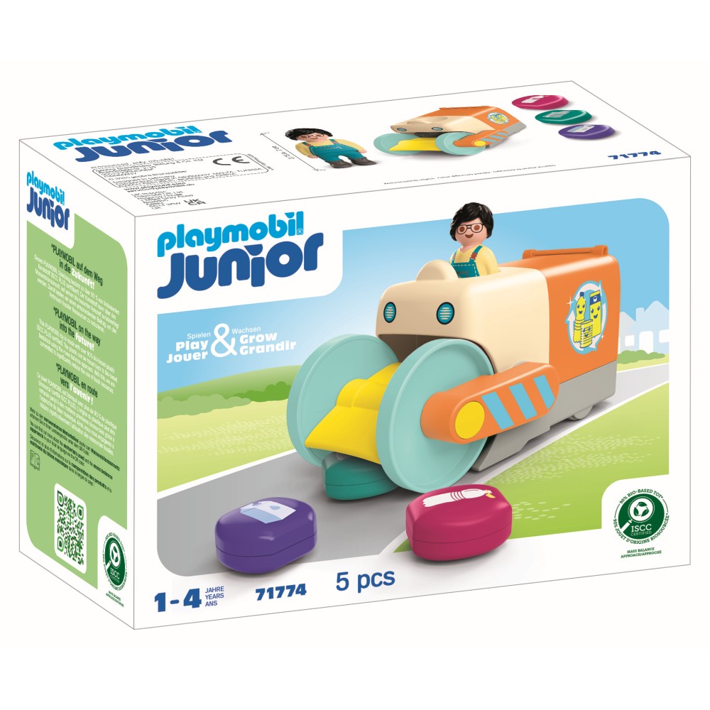 JUNIOR DEZVOLTARE PRIN JOACA VEHICUL DE COLECTARE A GUNOIULUI - PLAYMOBIL JUNIOR (PM71774)