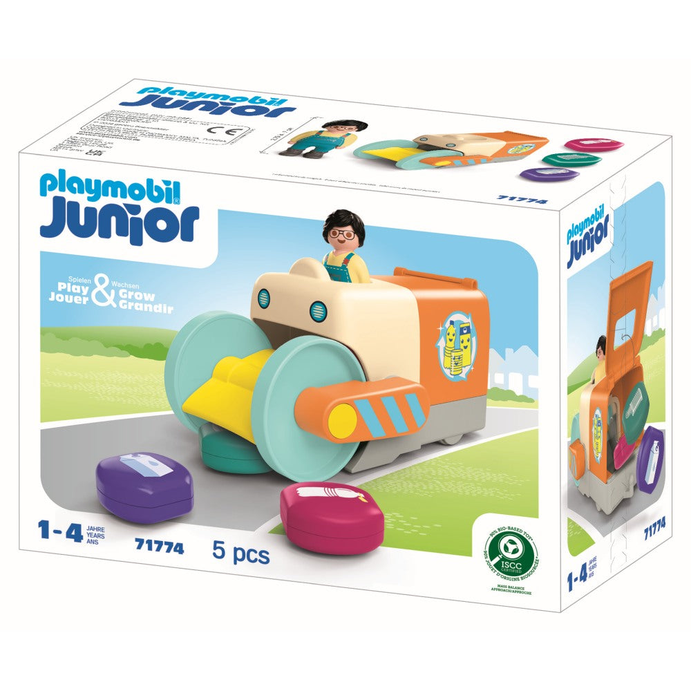 JUNIOR DEZVOLTARE PRIN JOACA VEHICUL DE COLECTARE A GUNOIULUI - PLAYMOBIL JUNIOR (PM71774)