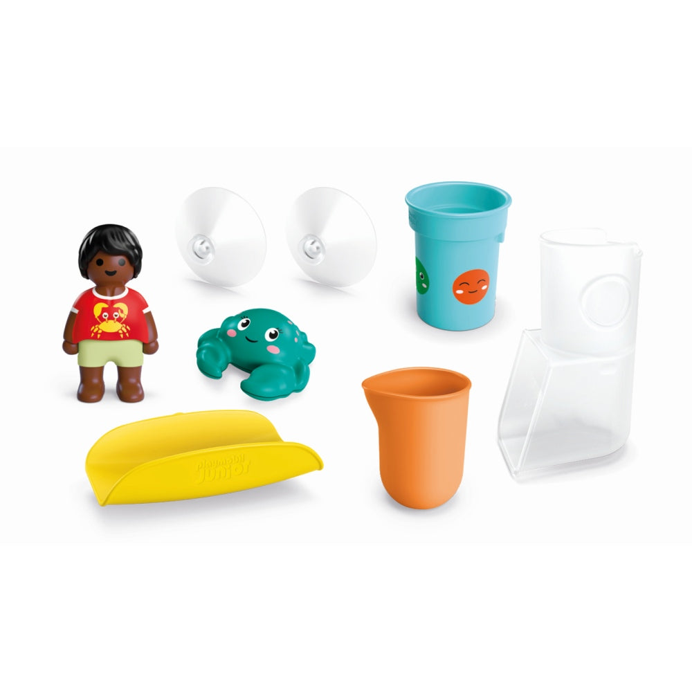 JUNIOR AQUA DEZVOLTARE PRIN JOACA REZERVOR DE APA CU TOBOGAN - PLAYMOBIL JUNIOR (PM71775)