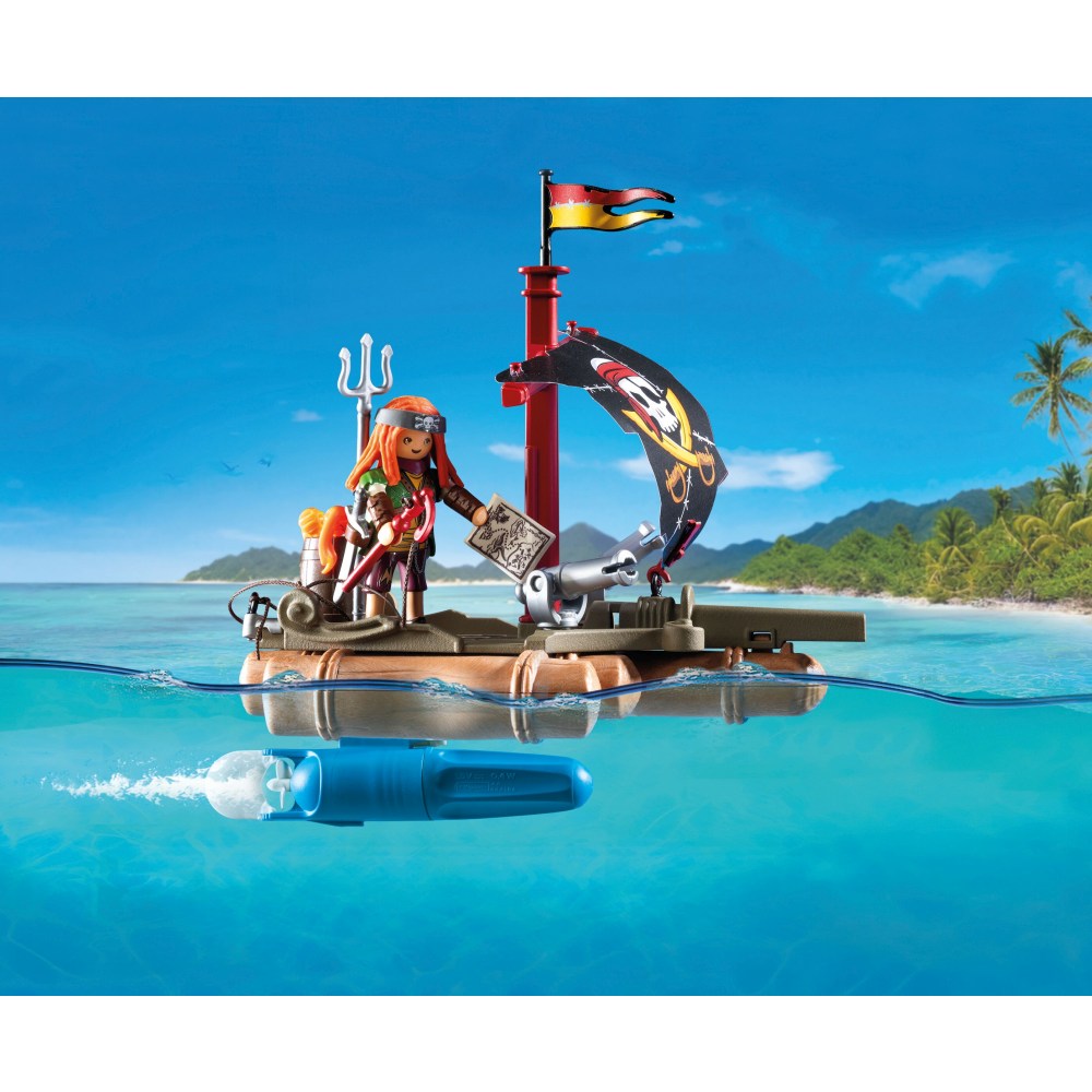 PLUTA PIRATILOR CU COMOARA PLAYMOBIL - PLAYMOBIL PIRATES  (PM71794)