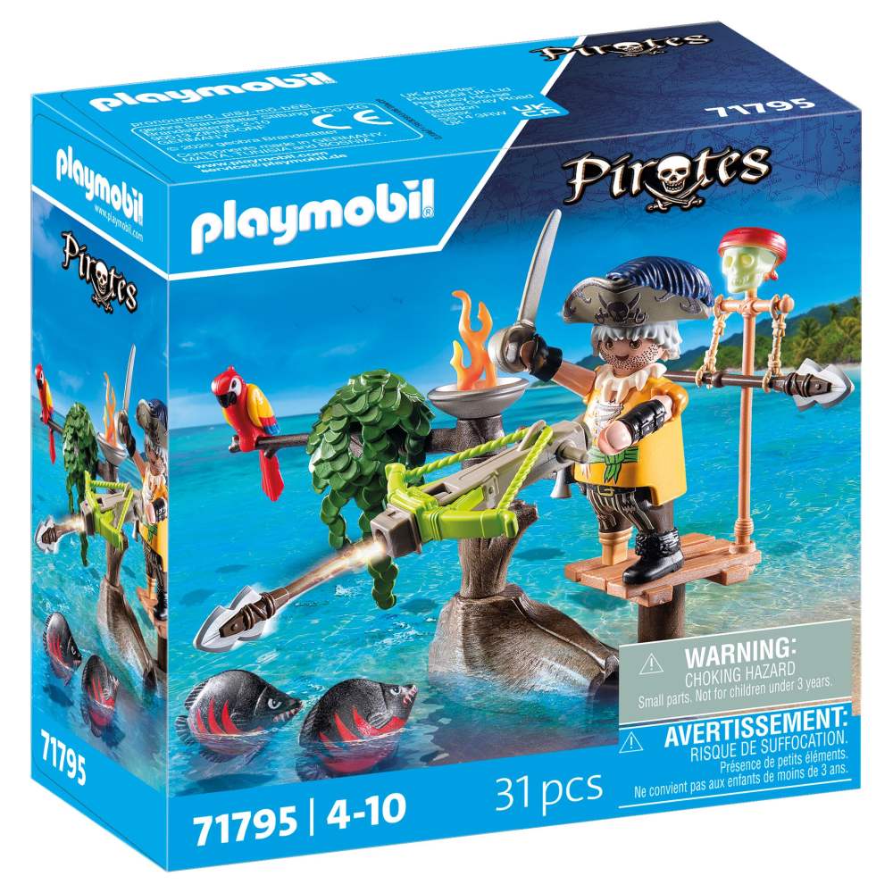 PIRAT PLAYMOBIL CU BALISTA - PLAYMOBIL PIRATES  (PM71795)