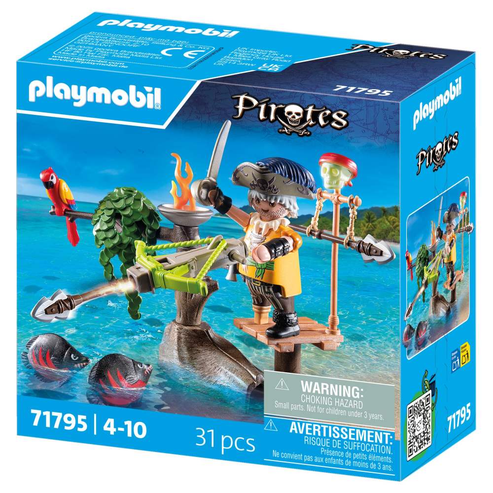PIRAT PLAYMOBIL CU BALISTA - PLAYMOBIL PIRATES  (PM71795)