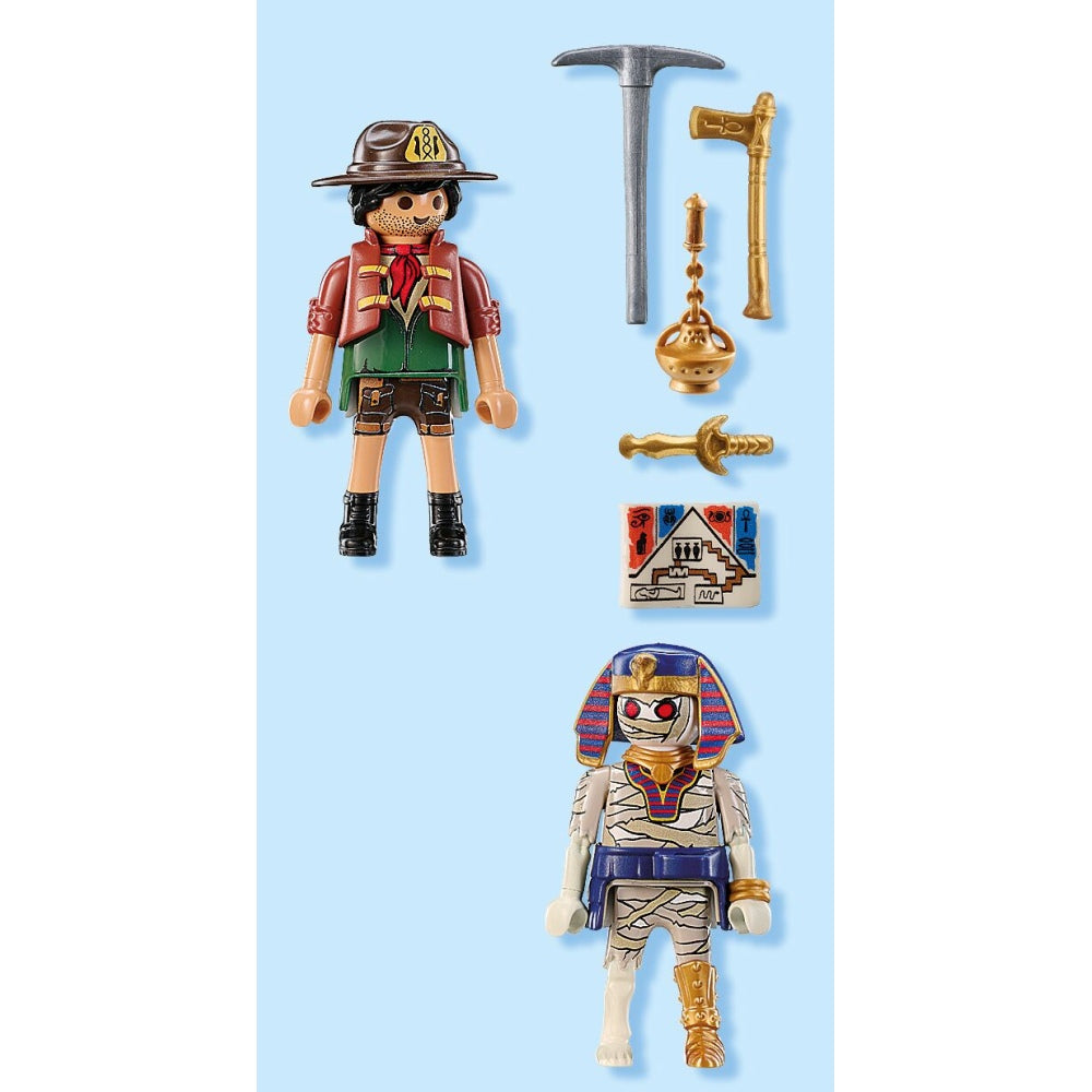 SET 2 FIGURINE VANATOR DE COMORI SI MUMIE - PLAYMOBIL HISTORY  (PM71796)