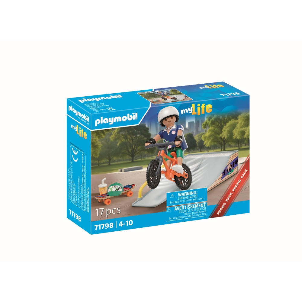 PROMO PACK FIGURINA SKATER SI RAMPA - PLAYMOBIL MY LIFE (PM71798)