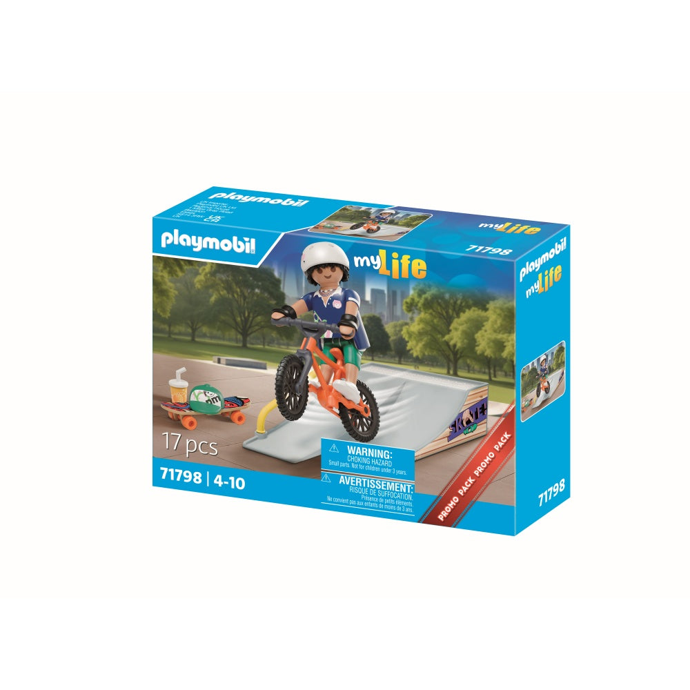 PROMO PACK FIGURINA SKATER SI RAMPA - PLAYMOBIL MY LIFE (PM71798)