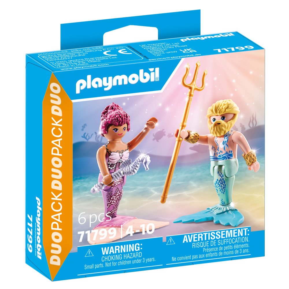 SET 2 FIGURINE SIRENA SI TRITON - PLAYMOBIL PRINCESS MAGIC  (PM71799)