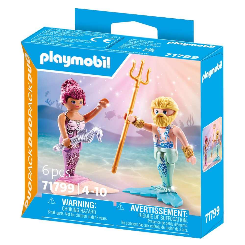 SET 2 FIGURINE SIRENA SI TRITON - PLAYMOBIL PRINCESS MAGIC  (PM71799)