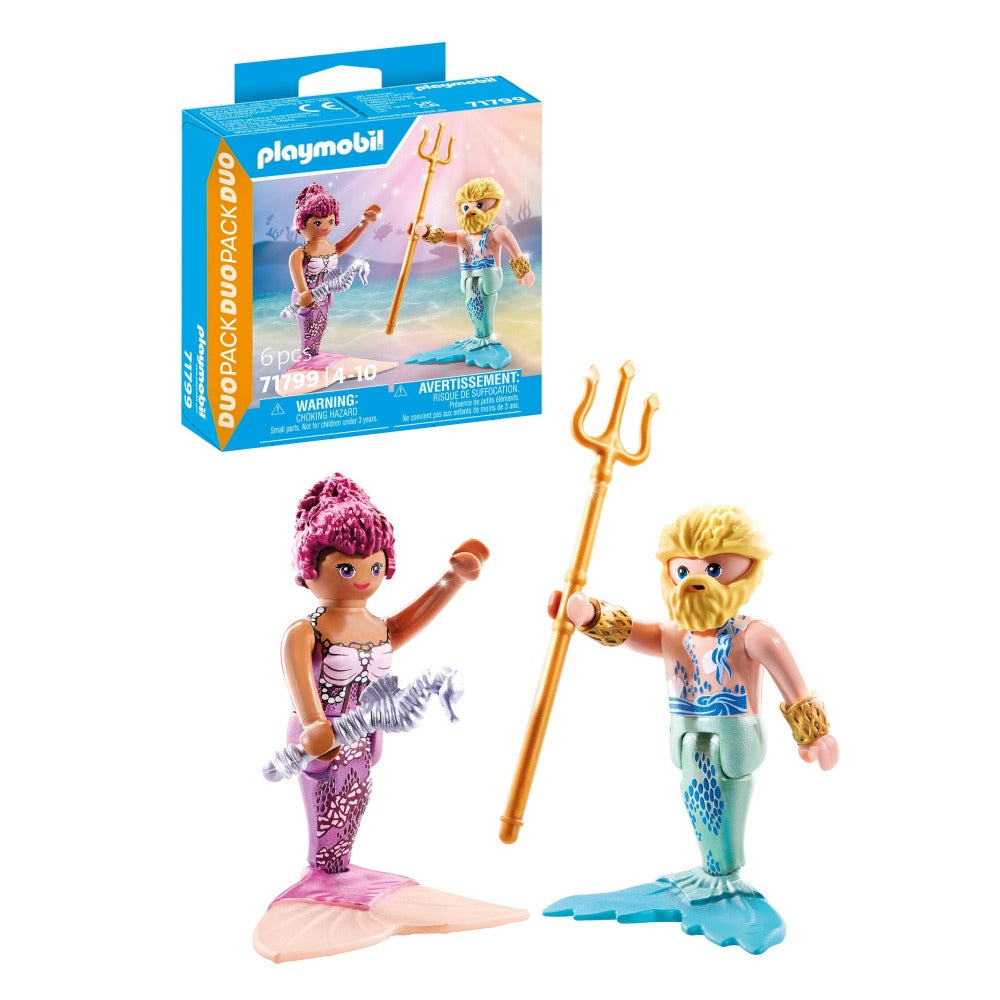 SET 2 FIGURINE SIRENA SI TRITON - PLAYMOBIL PRINCESS MAGIC  (PM71799)