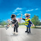 SET 2 FIGURINE POLITIST SI HOT - PLAYMOBIL ACTION HEROES  (PM71804)