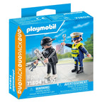 SET 2 FIGURINE POLITIST SI HOT - PLAYMOBIL ACTION HEROES  (PM71804)