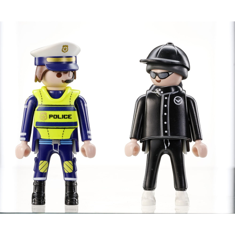 SET 2 FIGURINE POLITIST SI HOT - PLAYMOBIL ACTION HEROES  (PM71804)