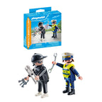 SET 2 FIGURINE POLITIST SI HOT - PLAYMOBIL ACTION HEROES  (PM71804)