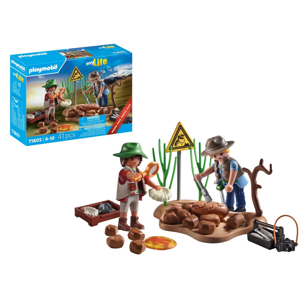 PROMO PACK SAPATURI PALEONTOLOGICE - PLAYMOBIL MY LIFE  (PM71805)
