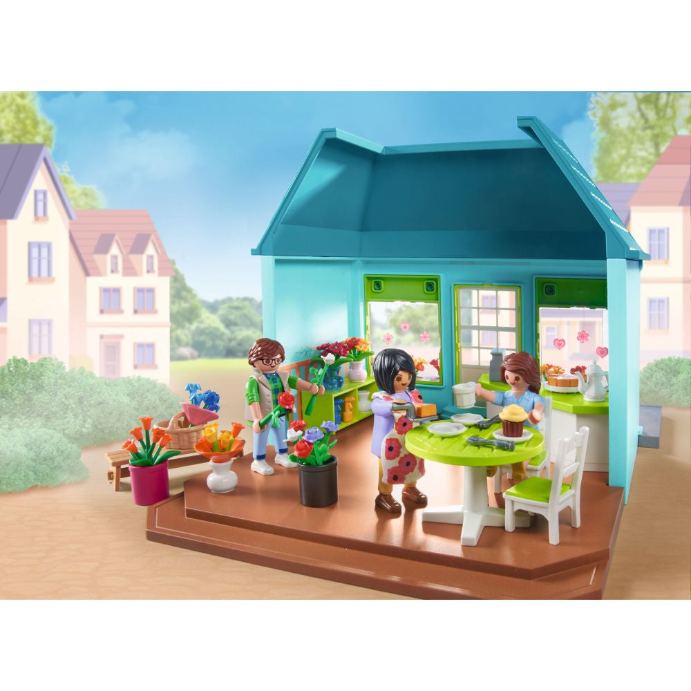 PROMO PACK CAFENEAUA CU FLORI - PLAYMOBIL MY LIFE  (PM71807)