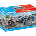 JUCARIE DE ROL POLITISTI IN URMARIREA HOTULUI - PLAYMOBIL ACTION HEROES - POLICE (PM71811)