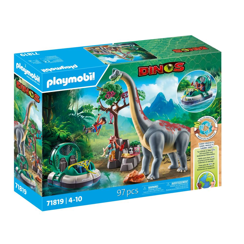 BRACHIOSAURUS SI HOVERCRAFT PLAYMOBIL - PLAYMOBIL DINOS  (PM71819)