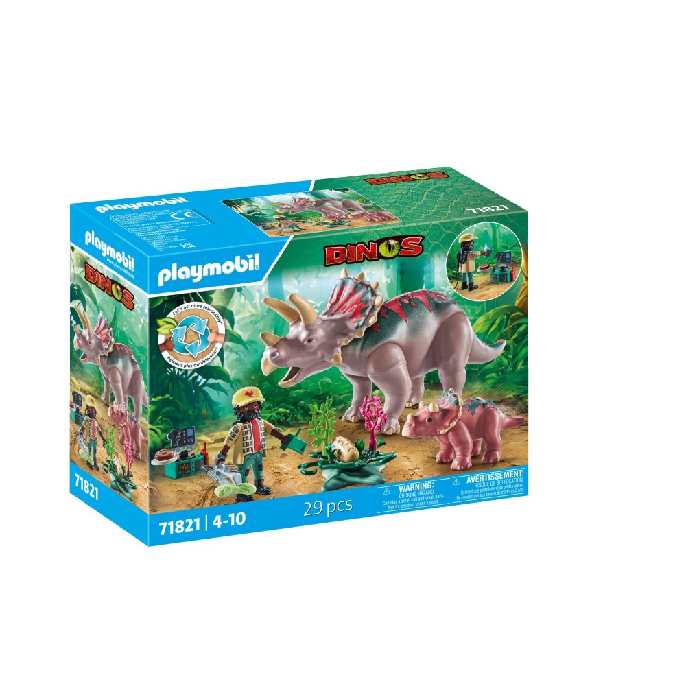 FAMILIA TRICERATOPS - PLAYMOBIL DINOS  (PM71821)