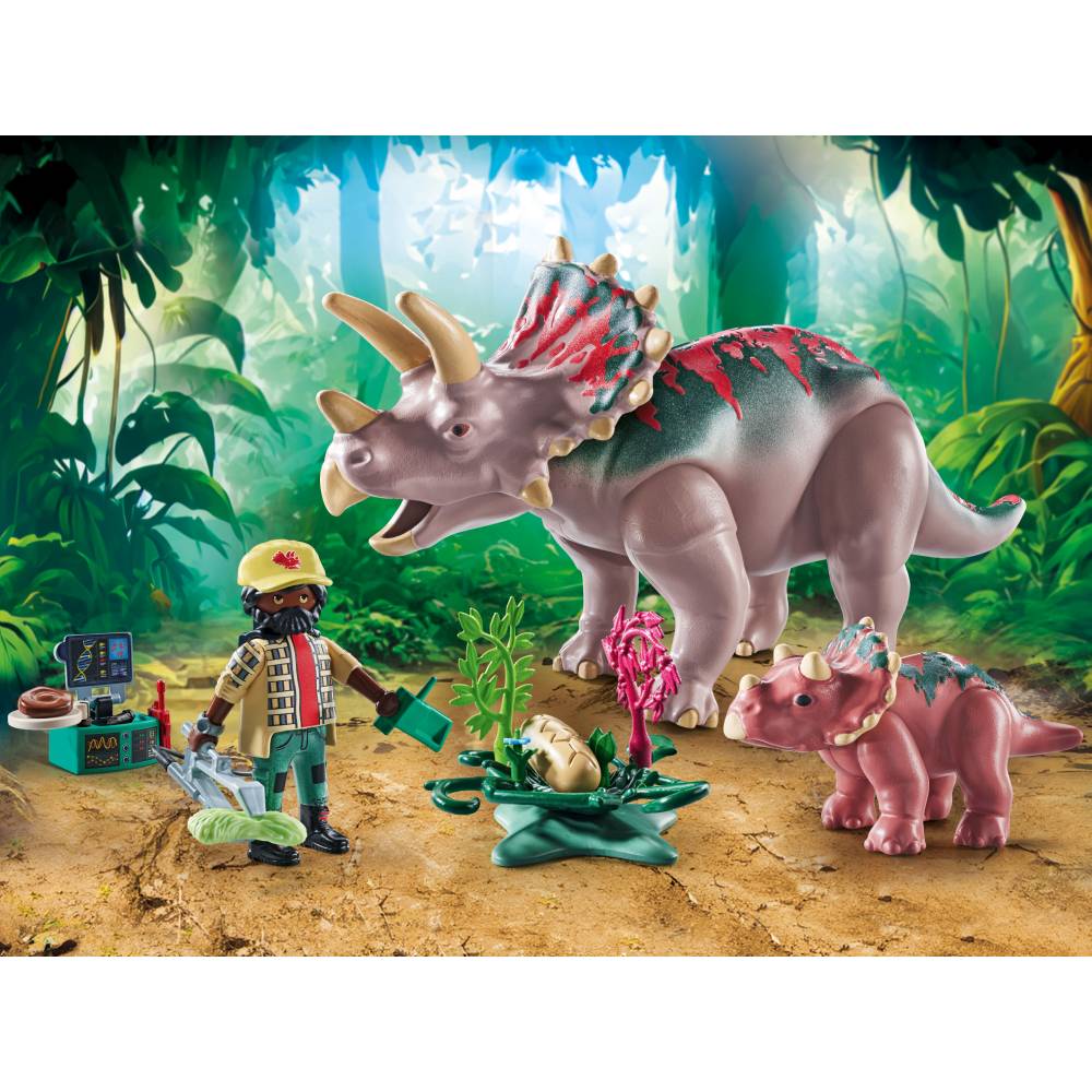 FAMILIA TRICERATOPS - PLAYMOBIL DINOS  (PM71821)